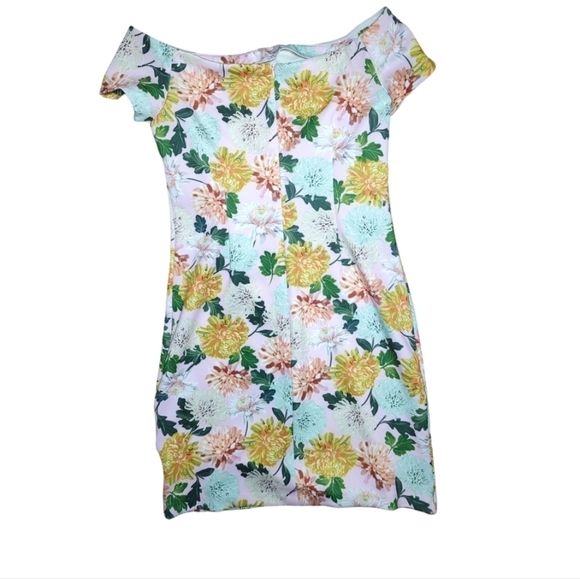 Sam Edelman Scuba Floral Off Shoulder Dress 6 - Picture 10 of 10